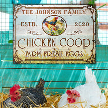 Farm Chicken Coop Fresh Eggs Custom Classic Metal Signs, Farm Sign, Chicken Coop, Farm Decor-CUSTOMOMO