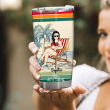 The Legend Has Retired Not My Problem Anymore - Pool Tumbler - Summer Vibe Gift Personalized Custom Tumbler