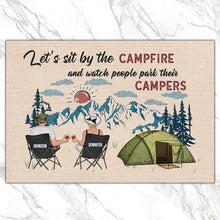Home Is Where We Park It - Personalized Custom Doormat - Gift For Camping Lovers