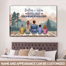Family Maybe In Distance But Never At Heart - Family Canvas - Family Gift Personalized Custom Canvas