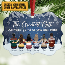 The Love Between Brother & Sister Is One Of Life's Greatest Blessings - Personalized Custom Benelux Shaped Wood Christmas Ornament - Gift For Siblings, Christmas Gift