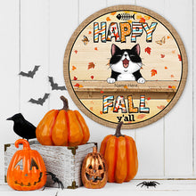 Fall Welcome Door Signs, Fall Gifts For Cats Lovers, Hello Fall Y'all , Cat Mom Gifts