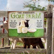 Personalized Goat Farm Wholesome Customized Classic Metal Signs-CUSTOMOMO