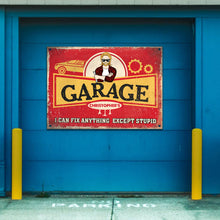 Personalized Auto Mechanic Garage Gift For Dad And Grandpa - I Can Fix Anything - Personalized Custom Classic Metal Signs