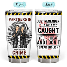 Partners In Crime - Best Friend Gift - Gift For Besties Personalized Wine Tumbler