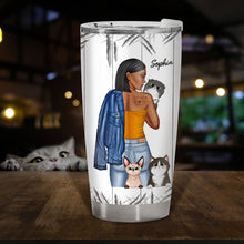 Best Cat Mom Ever - Gift For Cat Lovers - Personalized Custom Tumbler