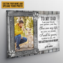 Custom Photo Dog Dad Father’s Day Gift Ideas Personalized Gift For Dog Dad Canvas Print