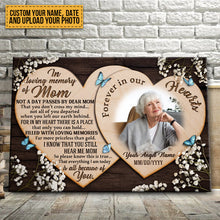 Custom Photo Personalized Sympathy Gifts For Loss Of Mother Remembrance Mother In Heaven Poem
