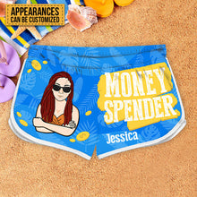 Money Maker Money Spender - Personalized Couple Beach Shorts - Matching Swimsuits For Couples - Gift For Couples, Husband Wife