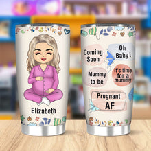 Pregnant Mom To Be - Personalized Custom Tumbler - Pregnancy Gift For Mother