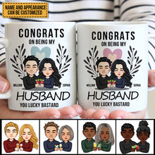 Congrats On Being My Husband - Personalized Mug