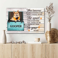 Custom Photo - If Love Could Have Saved You You Would Have Lived Forever  - Personalized Custom Canvas - Pet Canvas