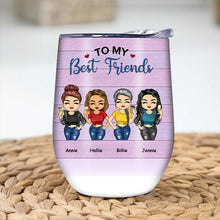 Face Them Alone - Gift For Best Friends, BFF - Personalized Custom Wine Tumbler