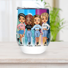 Never Apart - Gift For Sister - Personalized Custom Wine Tumbler