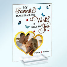 Custom Photo - From Our First Kiss Till Our Last Breath - Personality Customized Acrylic Plaque