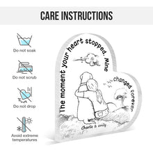 The Greatest Thing Can't Be Touched - Custom Heart Shaped Acrylic Plaque Gift For Pet Lovers