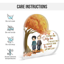 You Are The Only One I Want To Annoy For The Rest Of My Life - Gift For Couples - Personalized Custom Heart Shaped Acrylic Plaque