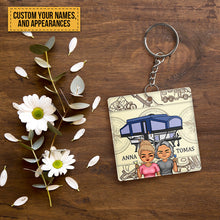 Key To The Camper - Acrylic Keychain - Traveling Gift For Camper, Camping Couples Personalized Custom Keychain