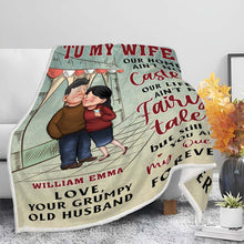 You Are My Queen Forever - Couple Blanket - Winnter Gifts For Her, Couples Personalized Custom Fleece Flannel Blanket