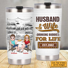 Anniversary Couple Steel Tumbler