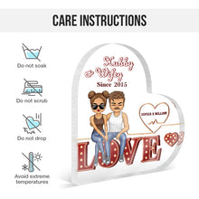 Hubby & Wifey Since - Personalized Customized Acrylic Plaque - Gift For Couple Lover - Valentine's Day Gift