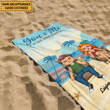 You&Me We Got This - Beach Towel - Gift For Couple Personalized Custom Beach Towel