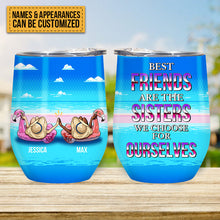 Best Friends Are The Sisters We Choose For Ourselves - Bestie Tumbler - Sunmmer Vibe Personalized Custom Tumbler