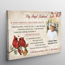 Custom Photo I Will Miss You As Long As I Live My Soulmate- Memorial Canvas - Personalized Custom Canvas Wall Art