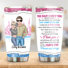 The Day I Met You Couple Steel Tumbler