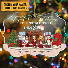 Always Sisters - Personalized Acrylic Ornament - Christmas, New Year Gift For Sistas, Sister, Soul Sisters