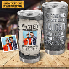 Custom Photo Bestie Partners In Crime If We Get Caught - Personalized Custom Tumbler