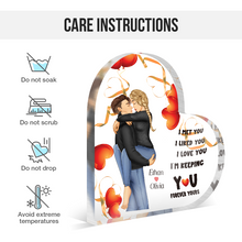 I'm Keeping You Forever Yours - Personalized Customized Acrylic Plaque - Gift For Couple Lover - Valentine's Day Gift