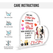 The Day I Met You - Personalized Customized Acrylic Plaque - Gift For Couple Lover - Valentine's Day Gift