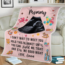 Custom Photo I Can't Wait To Meet You - Blanket - New Born Baby Gifts For Mother Personalized Custom Fleece Flannel Blanket