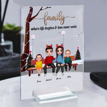 This Is Us Our Story Our Home Our Love - Family Plaque - Family Gifts Christmas Gifts For Couples, Family Personalized Custom Acrylic Plaque