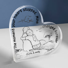 The Greatest Thing Can't Be Touched - Custom Heart Shaped Acrylic Plaque Gift For Pet Lovers