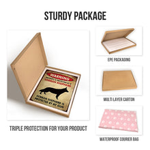 Property Is Protected By A German Shepherd - Metal Sign For Home Garden Outdoor