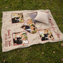 Couple Blanket - Anniversary Gifts, Personalized Custom Fleece Flannel Blanket