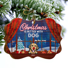 Christmas Is Better With Dogs - Personalized Custom Aluminum Ornament