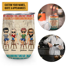 Hangovers Are Temporary But Drunk Stories Are Forever Vacation Best Friends - Bestie BFF Gift - Personalized Custom Wine Tumbler