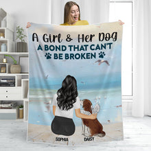 A Bond That Can't Be Broken - Gifts For Couples Personalized Custom Fleece Flannel Blanket
