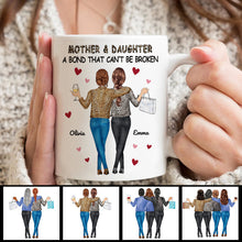 Mother & Daughters A Bond That Can't Be Broken Gift For Mom Personalized Custom Ceramic Mug