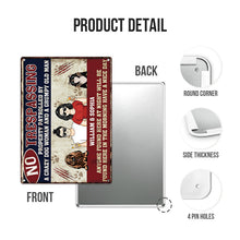 Anyone No Trespassing By A Crazy Home Signs Gifts For Dog Lovers & Cat Lovers - Customized Classic Metal Signs