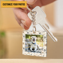Custom Photo Personalized Keychain Don't Cry For Me I'm OK!! - Upload Image - Custom Keychain Memorial Gift For Dog Cat Mom Dad