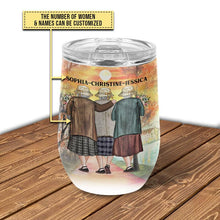 Bestie Elder We will Be Friends Until We Are Old And Senile - Custom Wine Tumbler