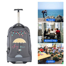 Rolling Laptop Bag for 14 Inch Laptop,19 Inch Roller Bookbag for Girl Boy,Wheeled Computer Bag,Suitcase on Wheels,Trolley School Bag Grey,Schoolbag with Wheels