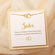 A Sister Is God's Way Of Making Sure We Never Walk Alone Interlocking Circle Ring Bracelet