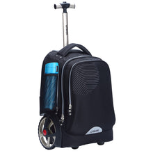 Rolling Laptop Bag for 14 Inch Laptop,19 Inch Roller Bookbag for Teens,Roller Travel Bag,Briefcase on Wheels,Wheeled Bookbag,Trolley School Bag,Schoolbag with Wheels Black
