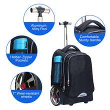 19 Inch Rooler Rolling Laptop Bag for 14 Inch Laptop,19 Inch Roller Bookbag for Teens ...