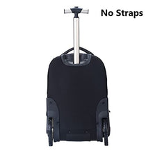 Rolling Laptop Bag for 14 Inch Laptop,19 Inch Roller Bookbag for Teens,Roller Travel Bag,Briefcase on Wheels,Wheeled Bookbag,Trolley School Bag,Schoolbag with Wheels Black